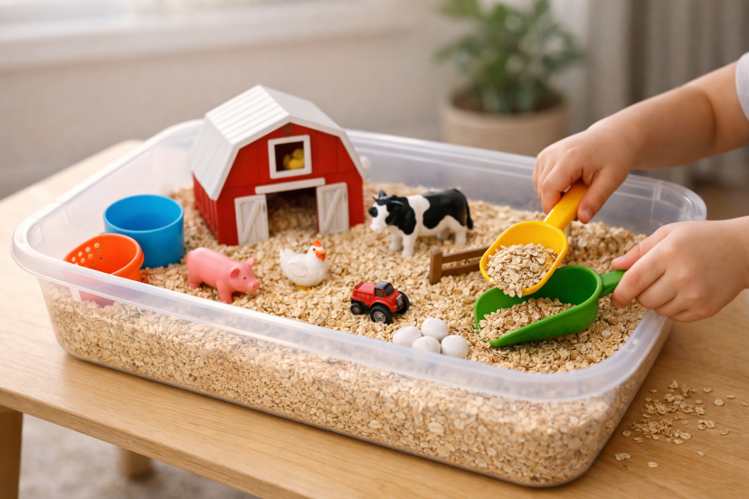 Farm Sensory Bin