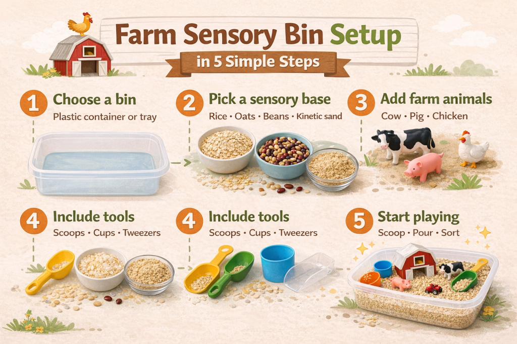 Farm Sensory Bin