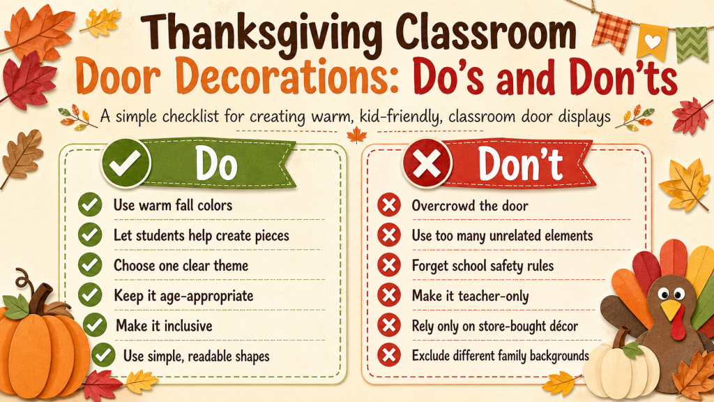 Thanksgiving Classroom Door Decorations